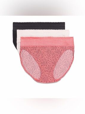 💜Warners® Blissful Benefits Dig-Free Comfort Lace Waistband Microfiber Small(5)